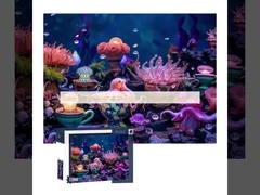 بسته بندی جعبه رنگی برای پازل 50 * 70 سانتی متر ابعاد