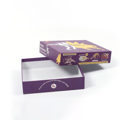 قیمت خوب لوگو برجسته کاغذ سیاه سبک وزن جعبه هدیه برای کارت بازی شکل نامنظم آنلاین