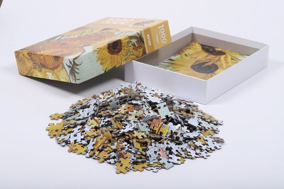 مشکل متوسط پازل مستطیل چاپ شده سفارشی شخصی با تصویر و متن