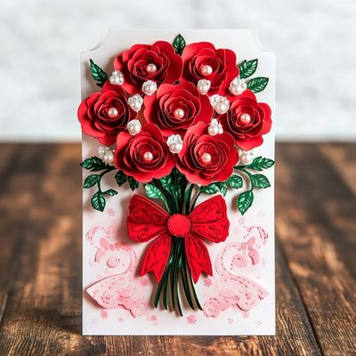 قیمت خوب کارت های تبریک گل های مستطیل منحصر به فرد عمده فروشی کاغذ Kraft زیبا خشک پاکت شامل الزامات B2B آنلاین